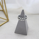 S925 Sterling Silver Ring Factory Direct Selling Old Vintage Chain Ring Open Student Silver Ring